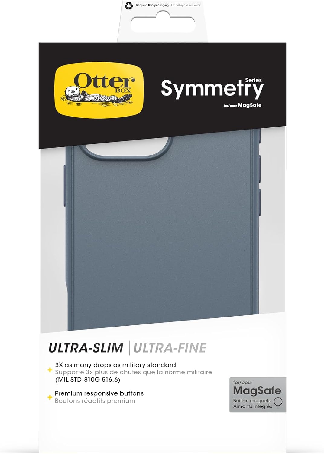 Thumbnail 4 de Otterbox Symmetry Series MagSafe iPhone 16 Pro Max coque antichoc bleu