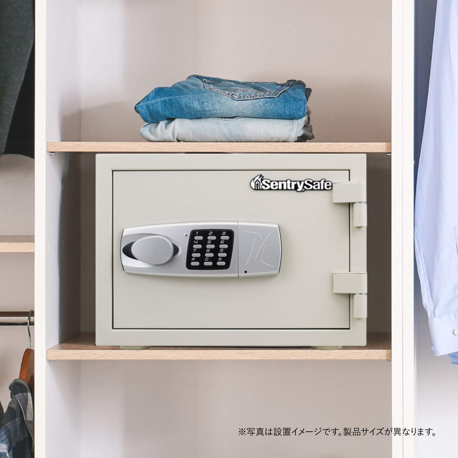Thumbnail 1 de SENTRY JBS-NT310H 家庭用耐火金庫 15L・A4横収納・テンキー式