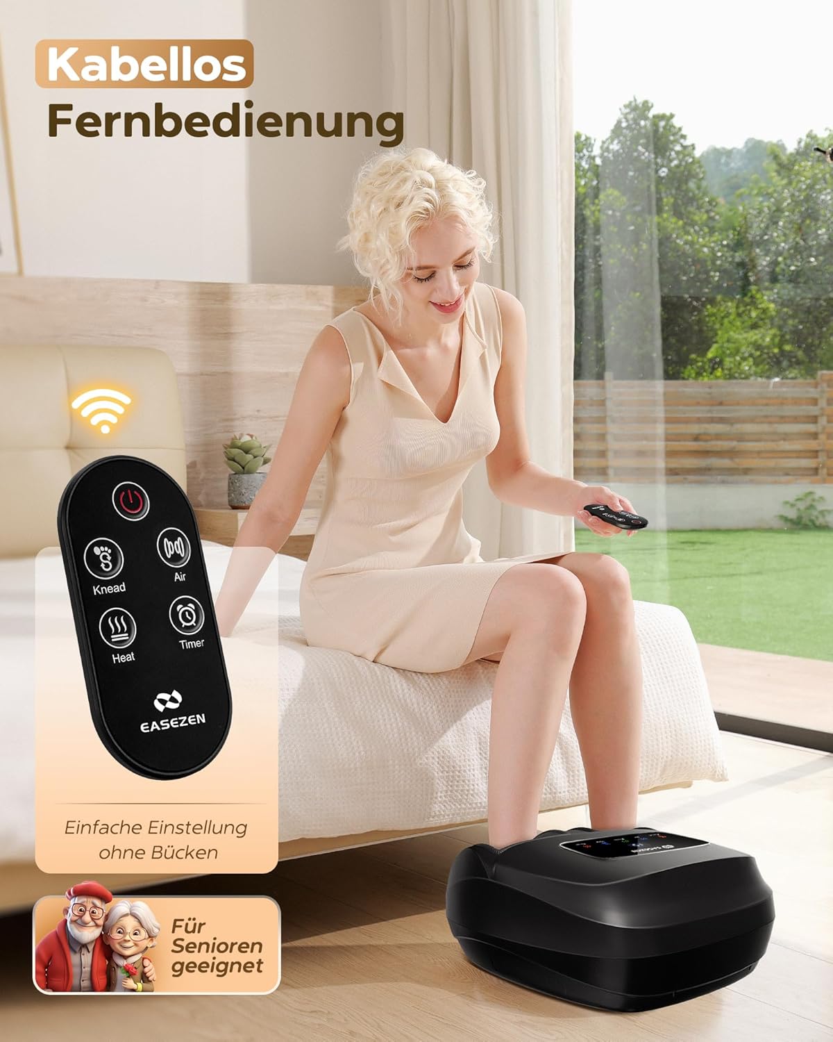 Thumbnail 3 de EaseZen Shiatsu Fußmassagegerät (2026 Upgrade) mit Fernbedienung & LCD-Display – bis Schuhgröße 48
