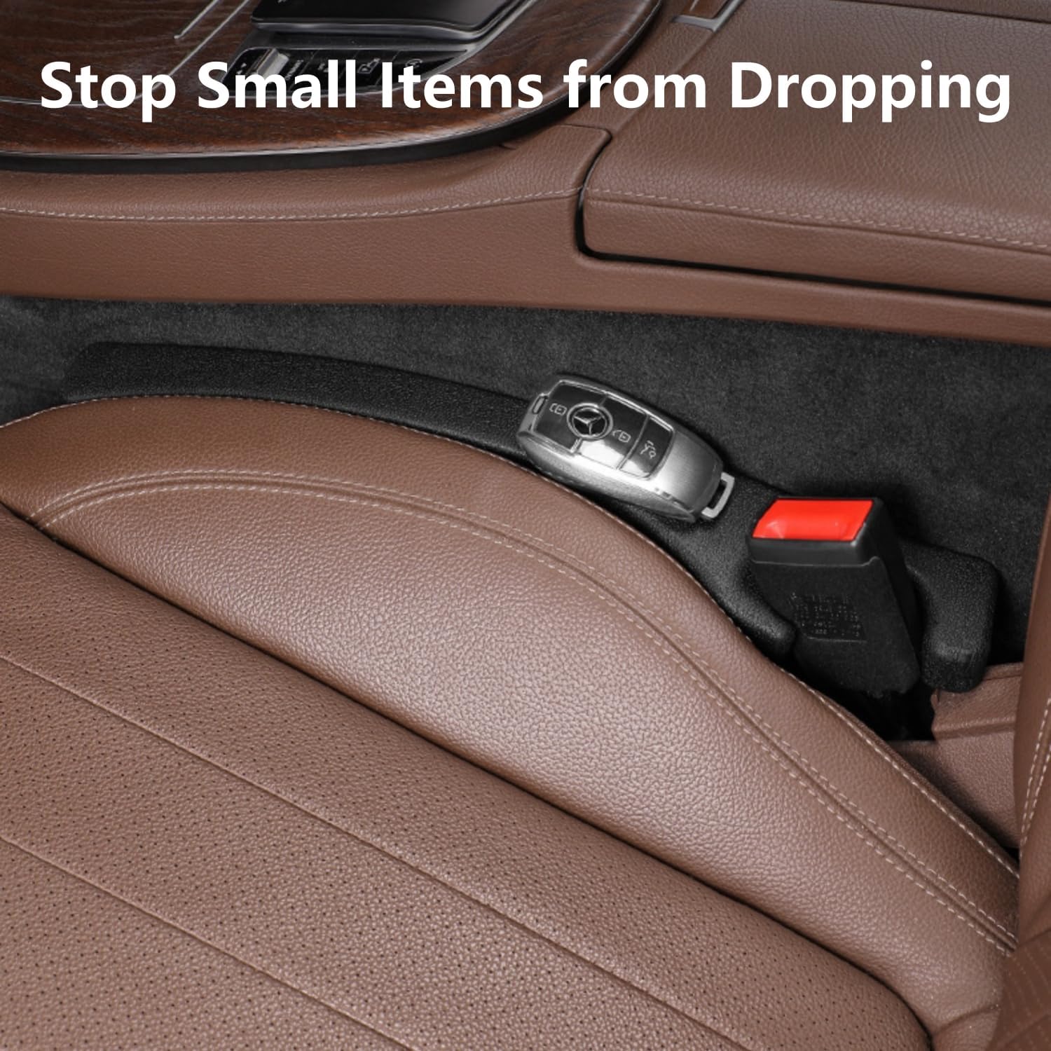 Detalle 2 de Hiseanllo Car Seat Gap Filler 2 Pack 2.3 in