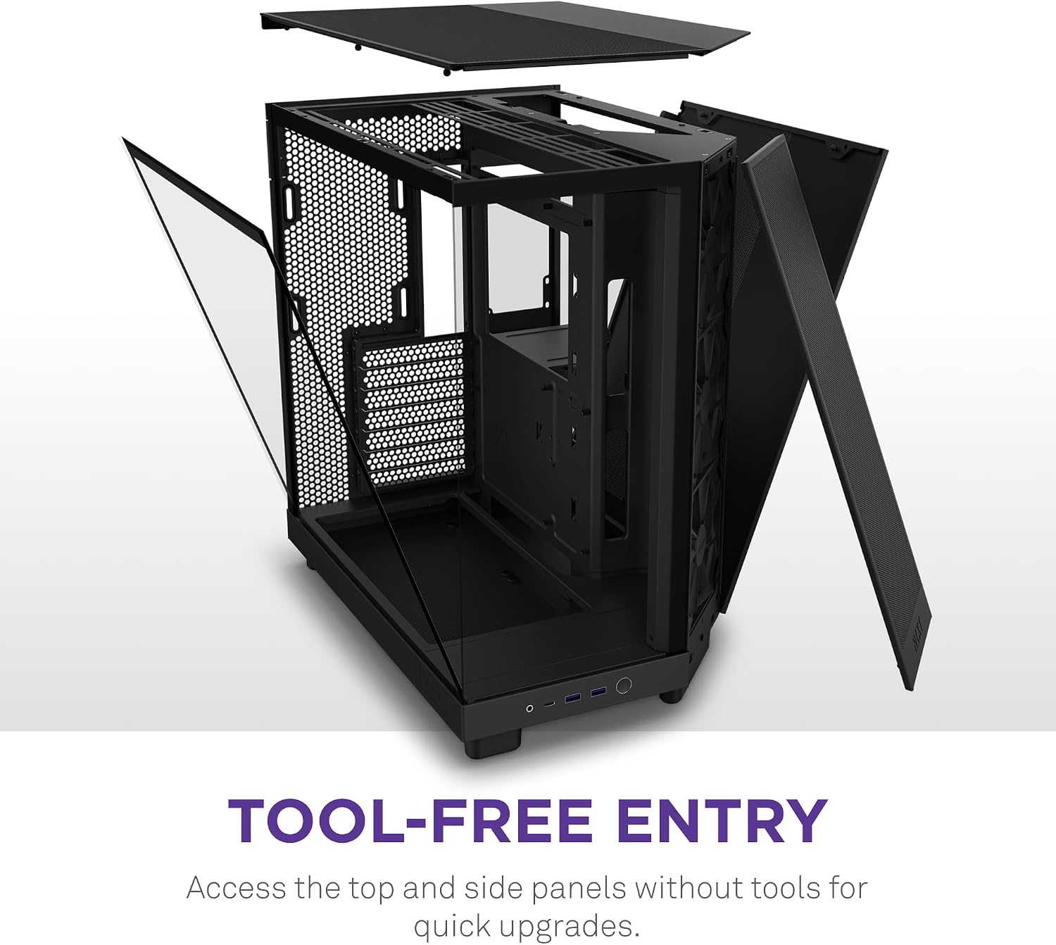 Thumbnail 6 de NZXT H6 Flow case mid-tower 3 ventole