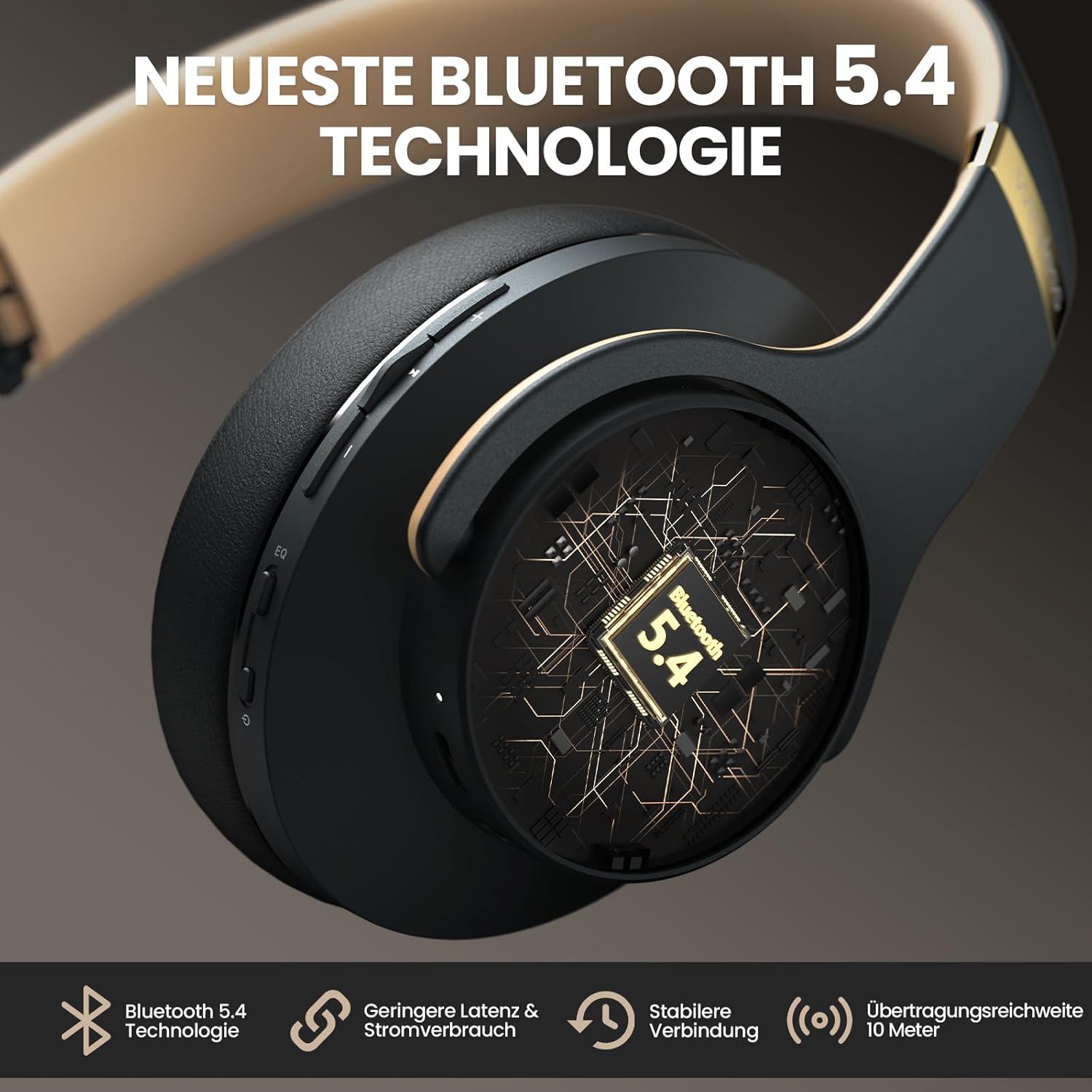 Thumbnail 4 de DOQAUS Bluetooth Kopfhörer Over Ear 90 Std Laufzeit