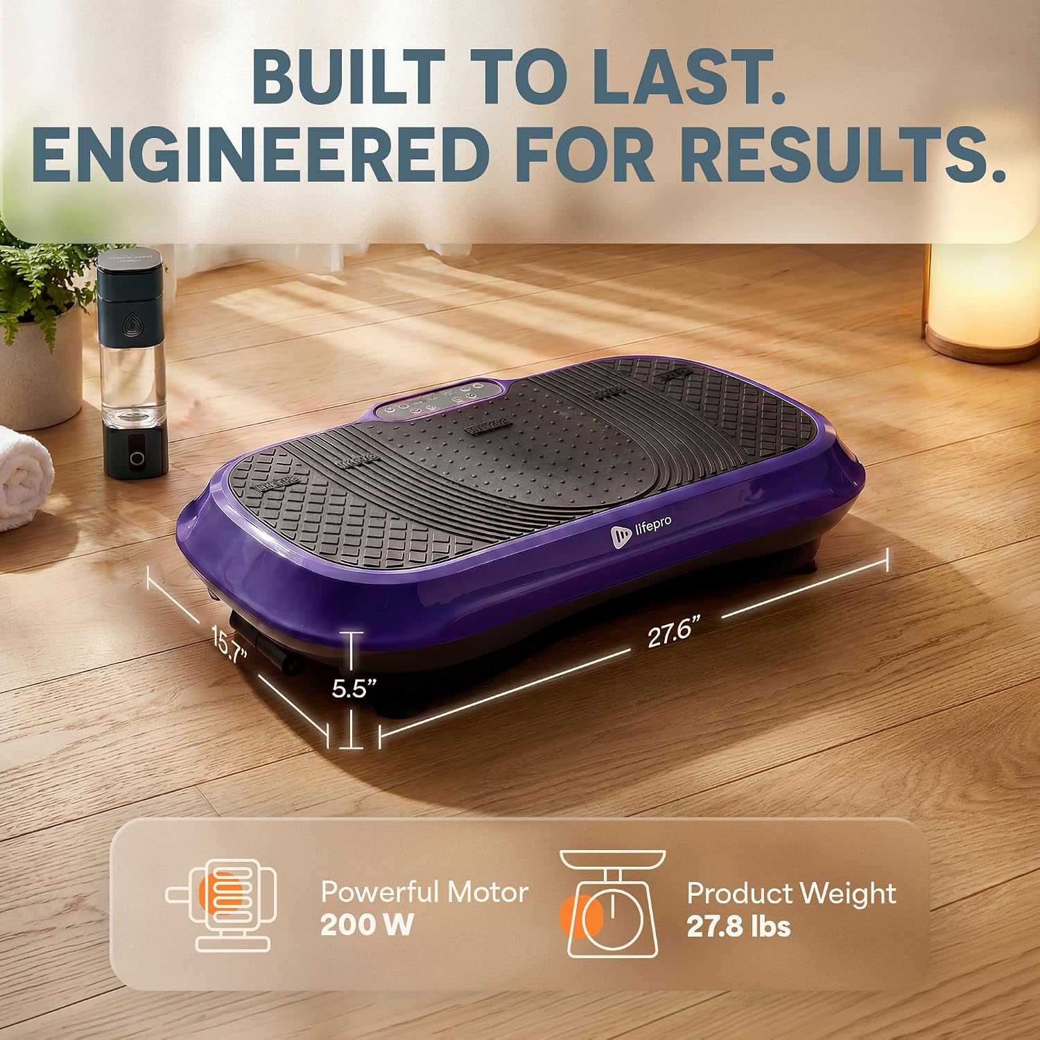 Thumbnail 6 de Lifepro LP-WVR-PRPL Waver Vibration Plate, Dual-Action Motion, 10 Modes