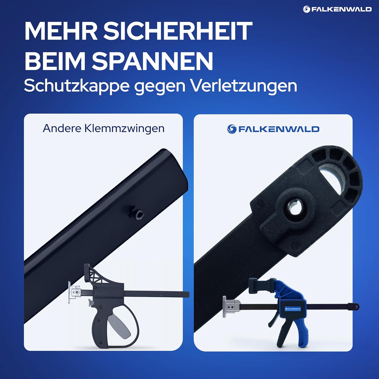 Thumbnail 4 de Falkenwald Einhandzwinge Set 2 Stück 🛠