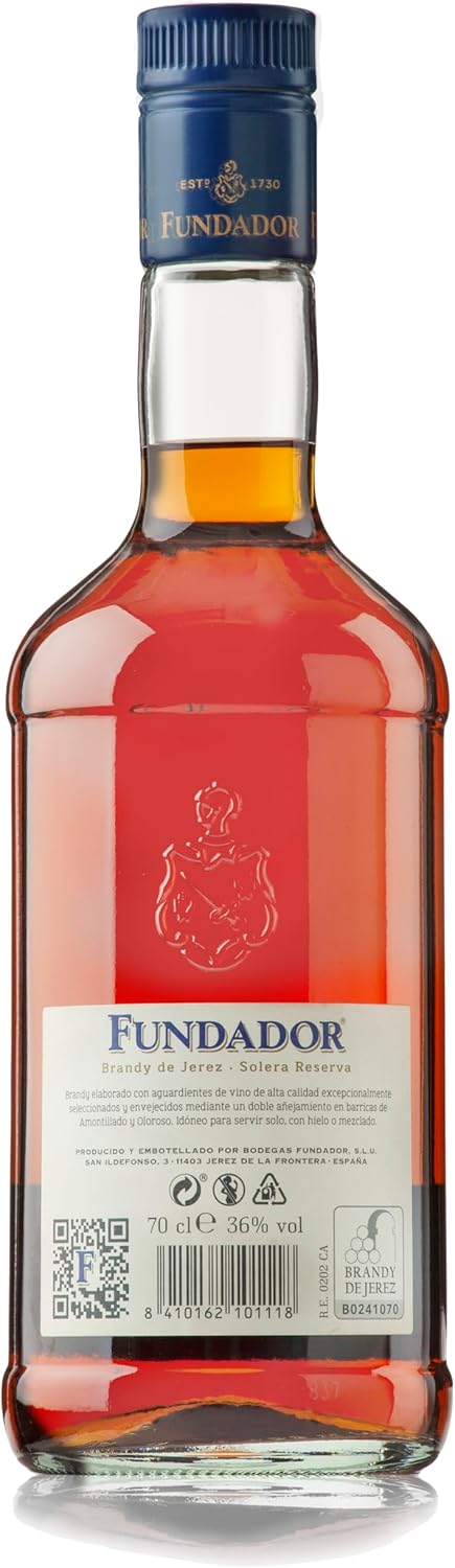 Thumbnail 1 de Fundador Doble Madera Brandy de Jerez Reserva 🥃 70cl