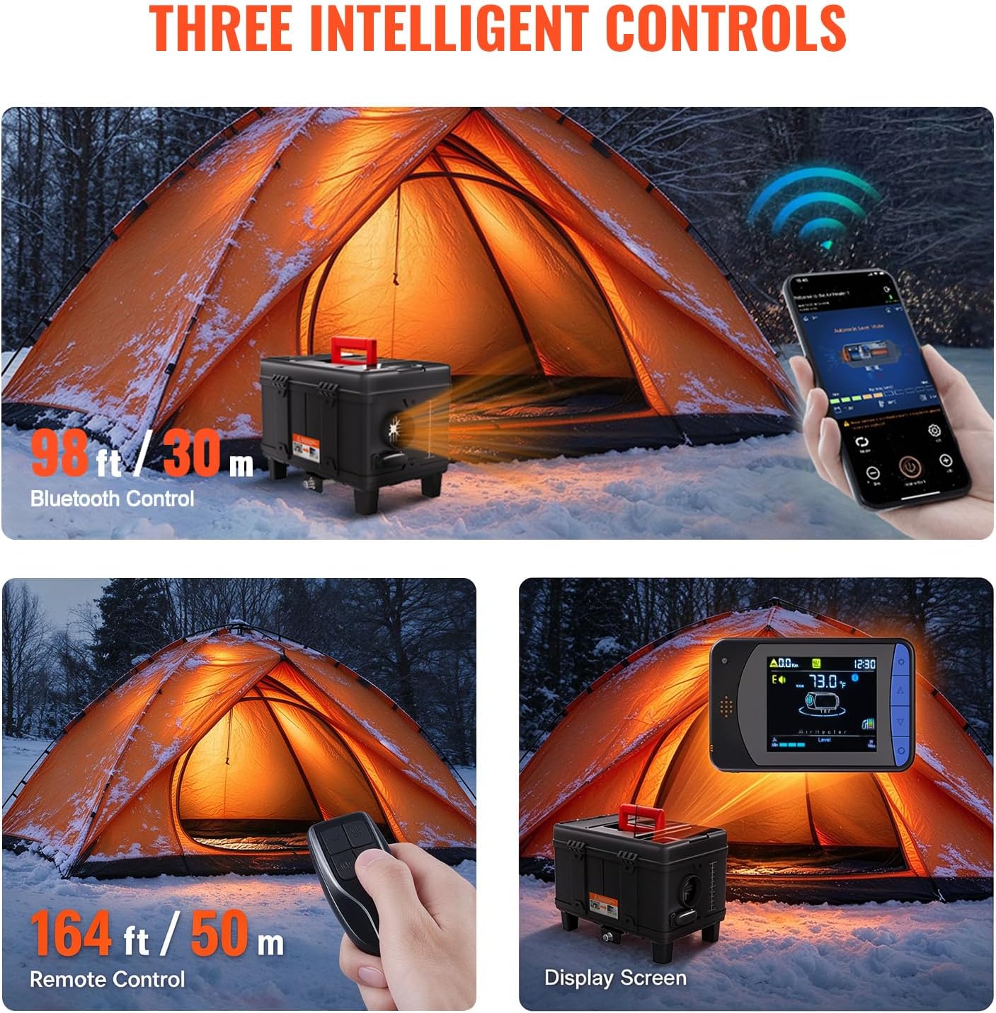 Thumbnail 5 de VEVOR XMZ-TB20 8KW Diesel Air Heater with App, Remote and CO Alarm