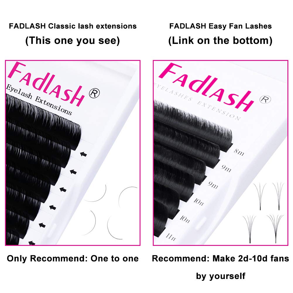 Thumbnail 6 de FADLASH Selbstfächernde Volumen Wimpern Easy Fan Lashes (12 Rhein Volumen Technik, D-Curl, 0,05 mm)