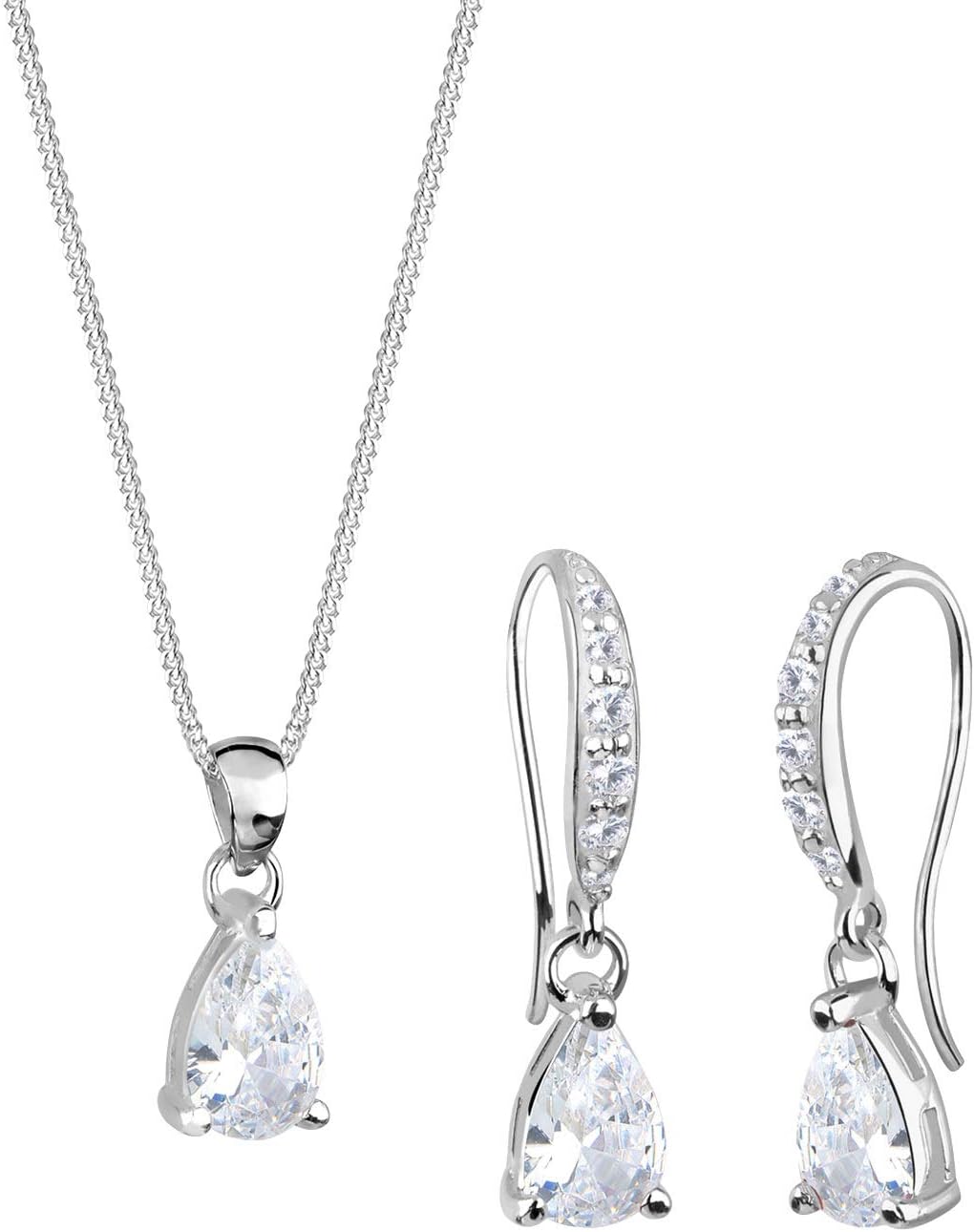 Elli Tropfen Schmuckset 925 Silber