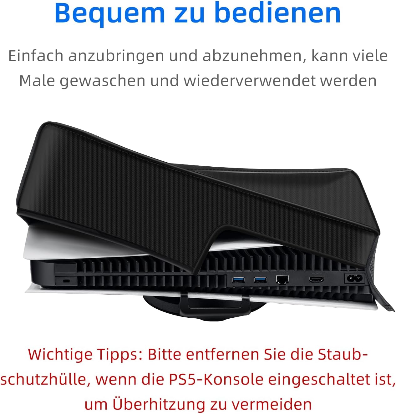 Detalle 2 de Staubschutz-Hülle für PS5 1680D Oxford