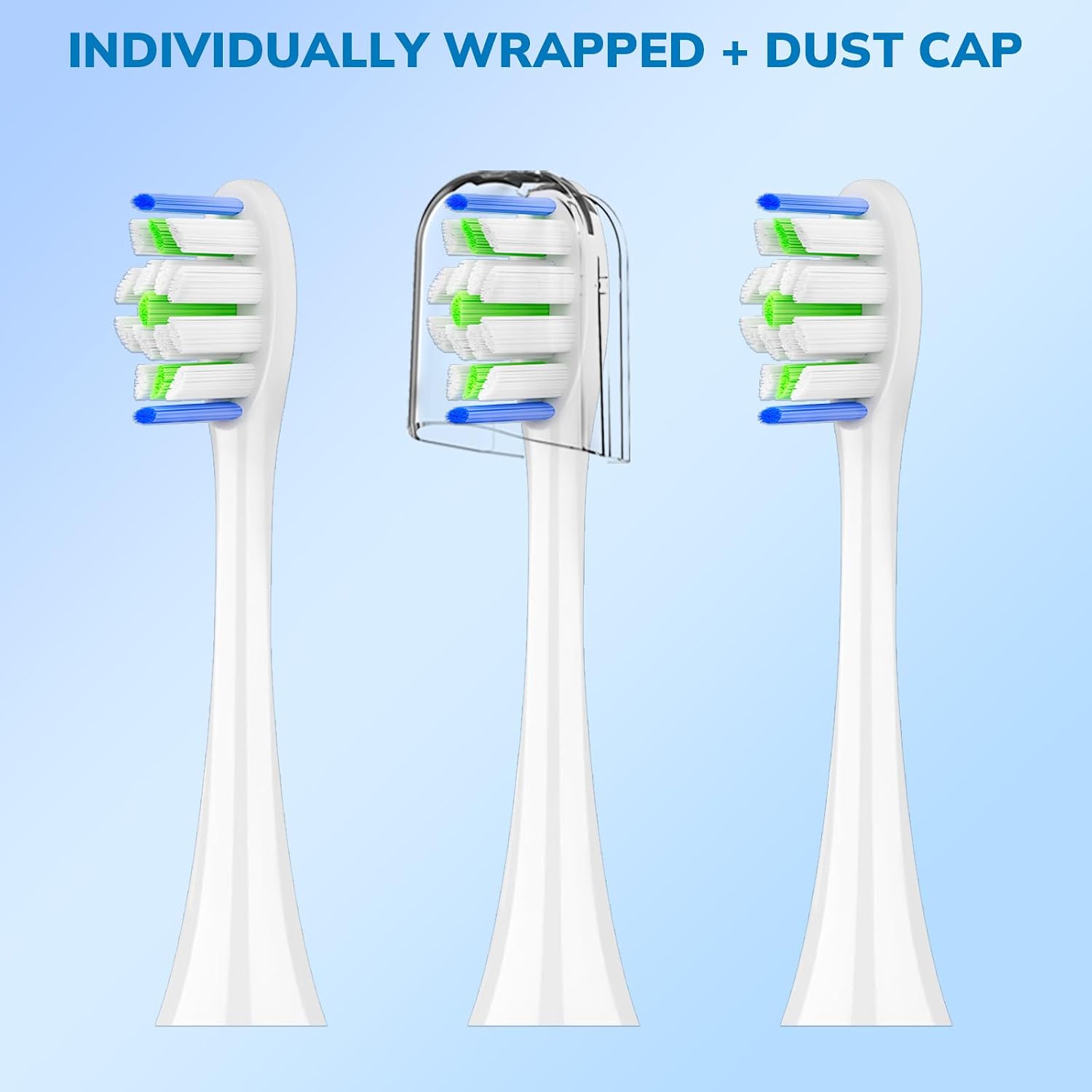 Thumbnail 4 de Replacement Toothbrush Heads for Philips Sonicare — 16 Pack, Soft Gentle Bristles (White)