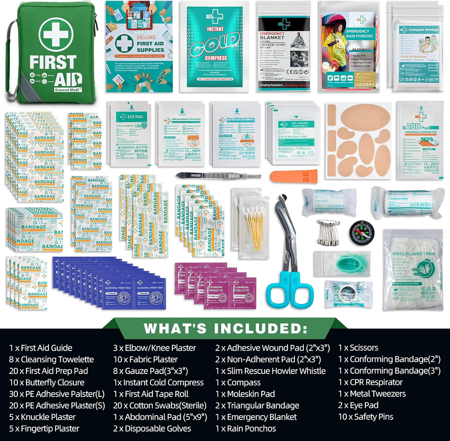 Thumbnail 1 de General Medi Compact 175-Piece First Aid Kit