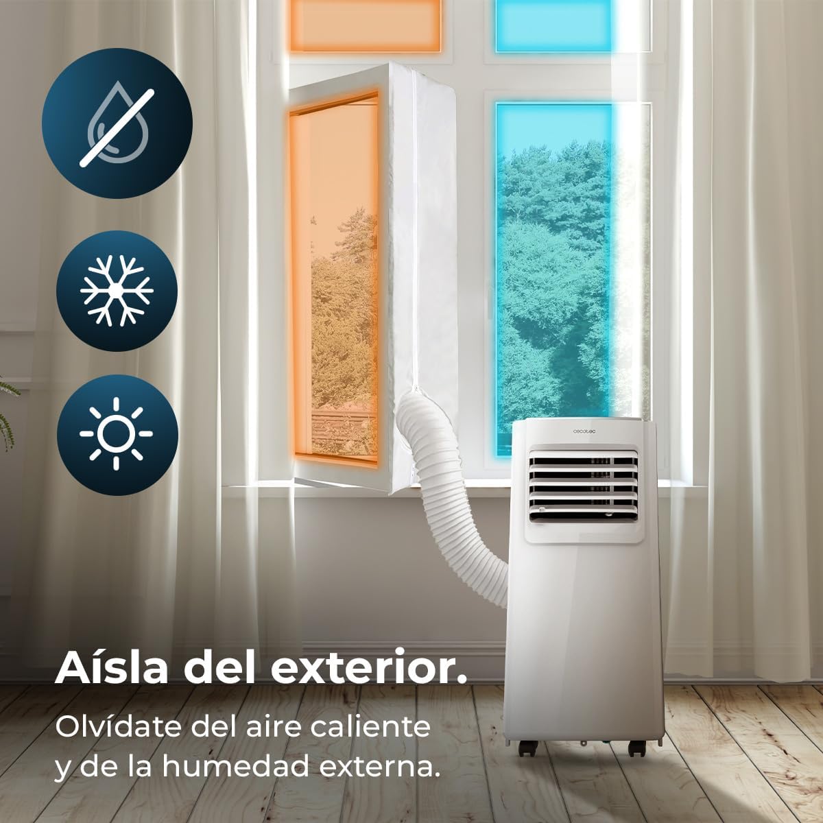 Thumbnail 3 de Cecotec adaptateur avec housse isolante universelle pour fenêtres oscillo-battantes