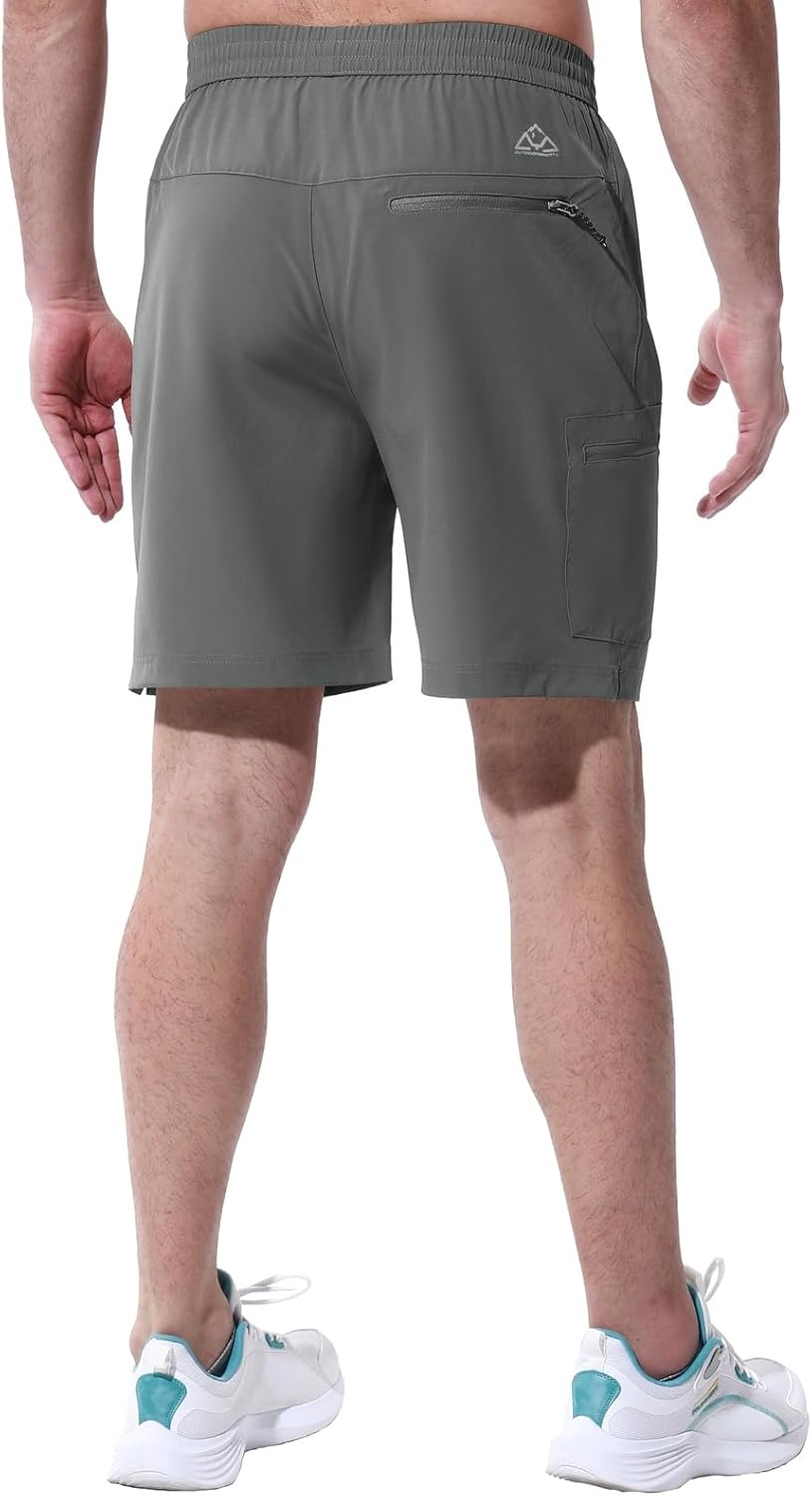 Thumbnail 3 de Rdruko Kurze Hosen Herren – Sport Shorts Stretch mit 4 Reißverschlusstaschen