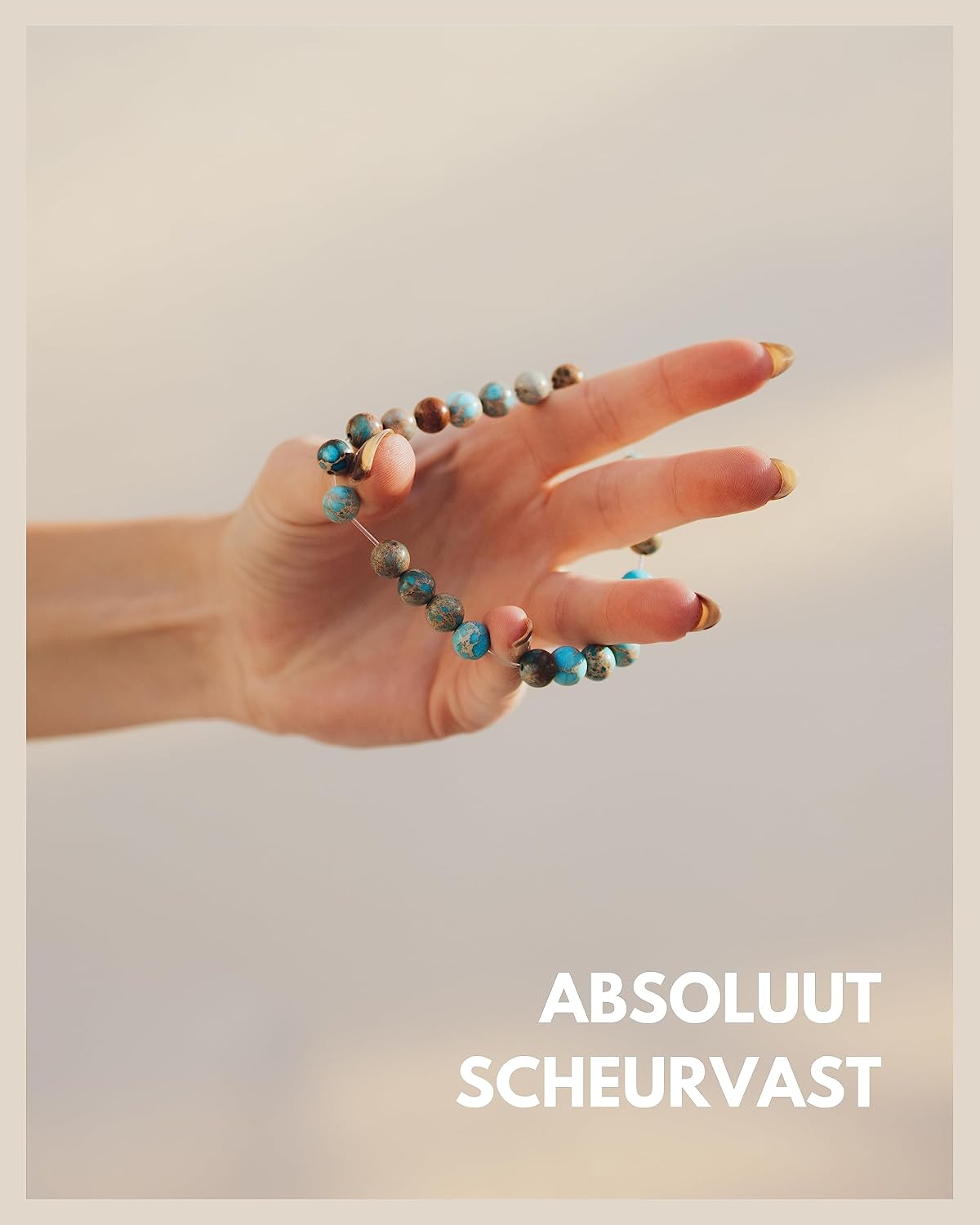 Detalle 2 de GOOD.designs natuurstenen chakra-armband, jaspis 8 mm en elastisch