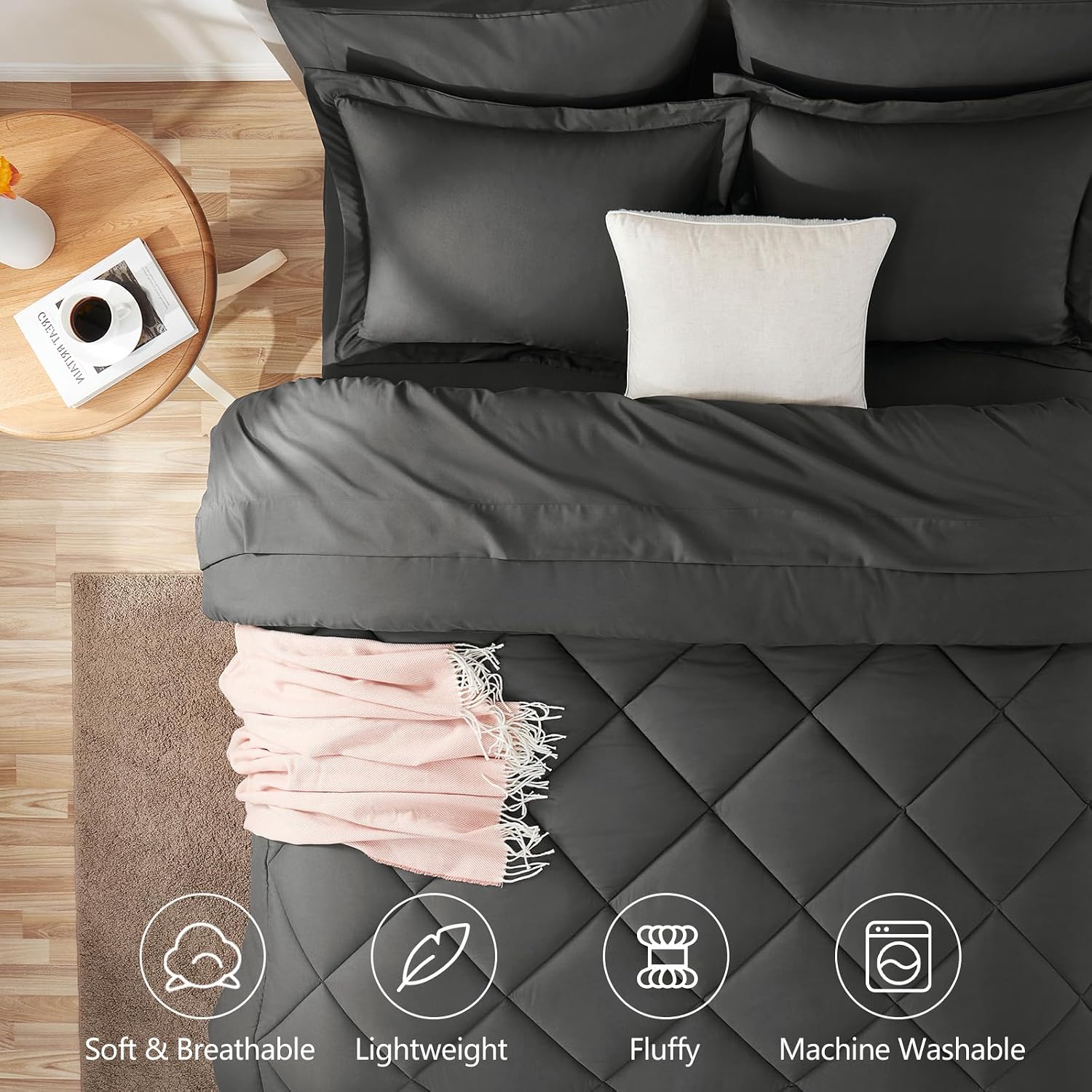 Thumbnail 1 de CozyLux Queen 7-piece Comforter Set