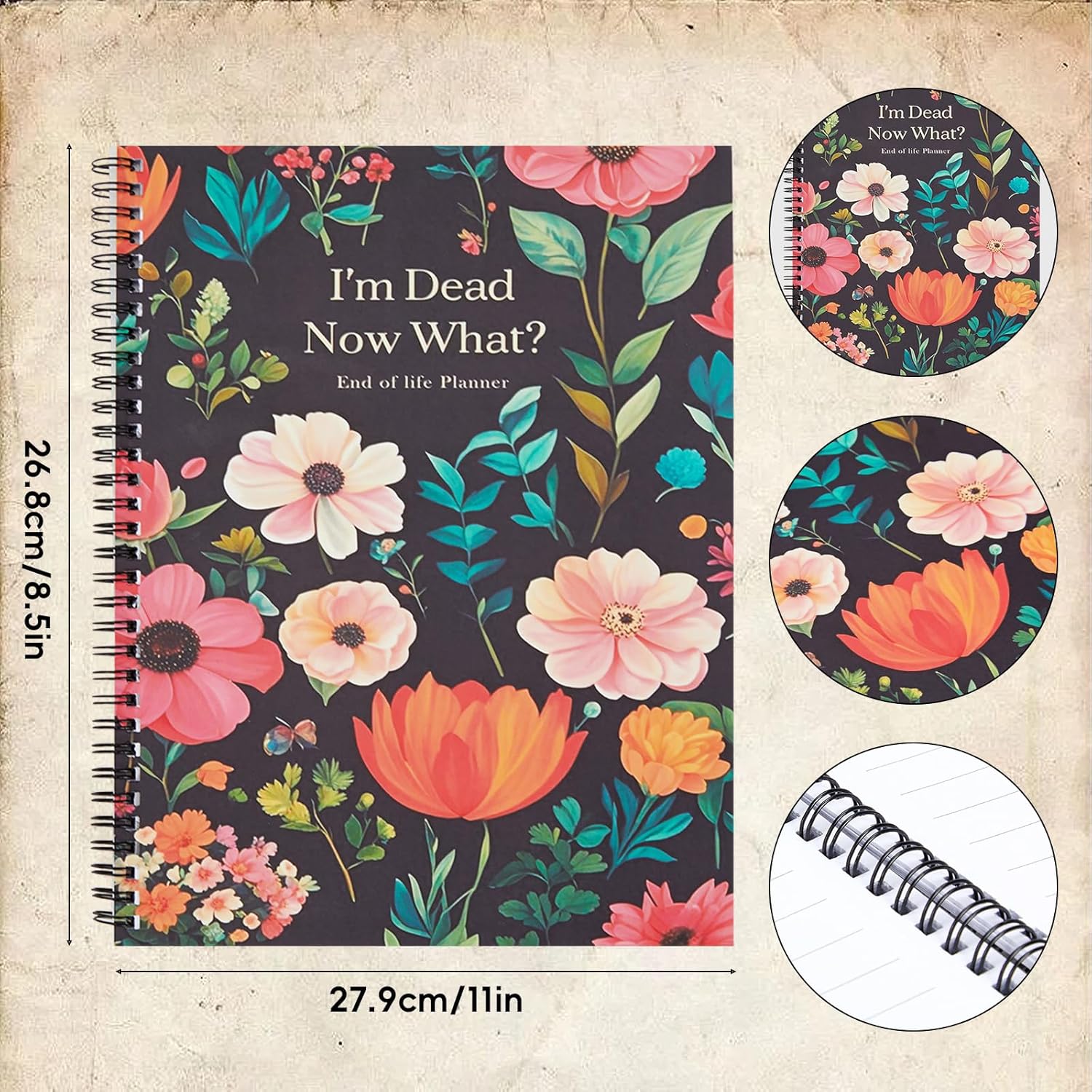 Thumbnail 2 de Bafeil End of Life Planner UK – “I’m Dead Now What” guided organiser notebook for final wishes