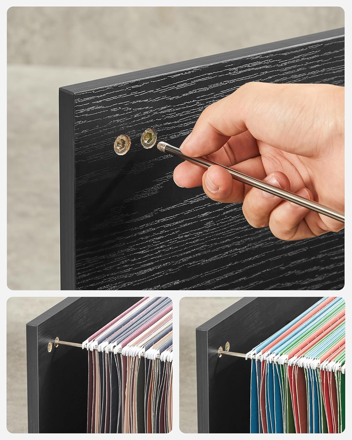 Thumbnail 4 de VASAGLE OFC041B56 Rollcontainer 40 x 80 cm 🗄️