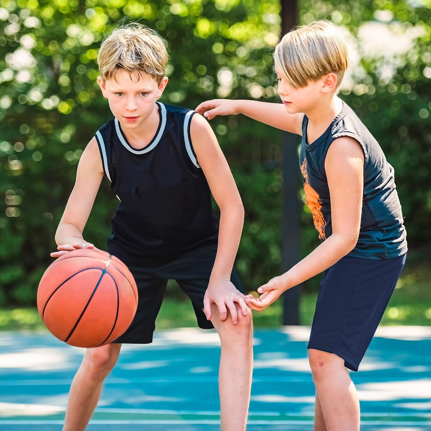 Detalle 2 de GetGigt Kurze Hosen Jungen – Sport Shorts im 3-/5er-Pack, mit Taschen und Schnell Trocken