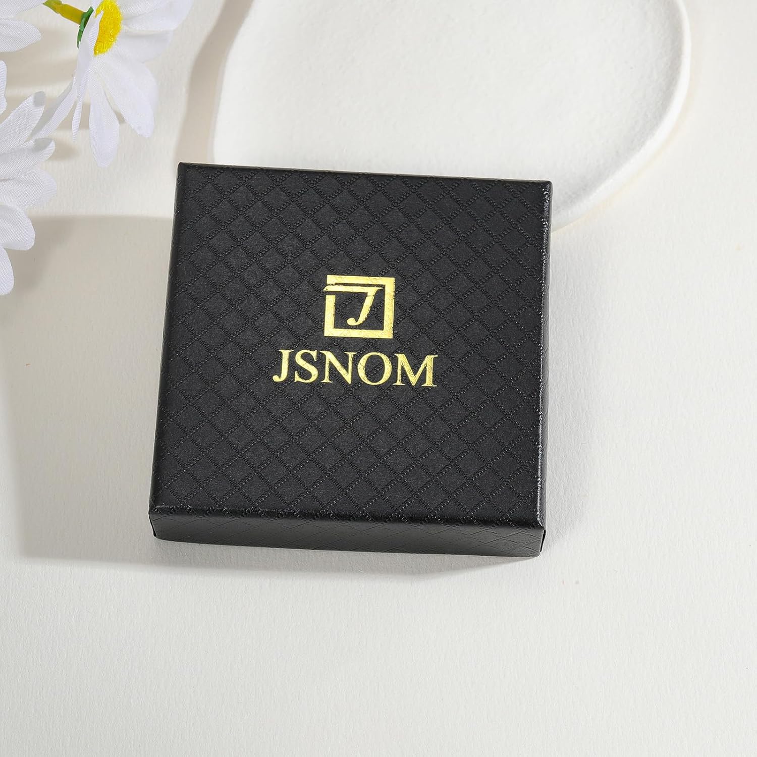 Detalle 2 de JSNOM Herren Lederarmband aus echtem Rindsleder mit 316L-Edelstahl und Größenwahl