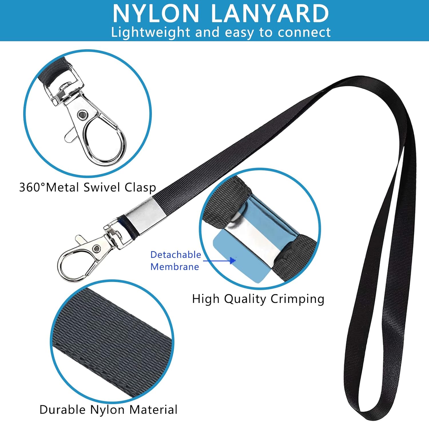Thumbnail 3 de XHDA lanyards with card holders, 45 cm