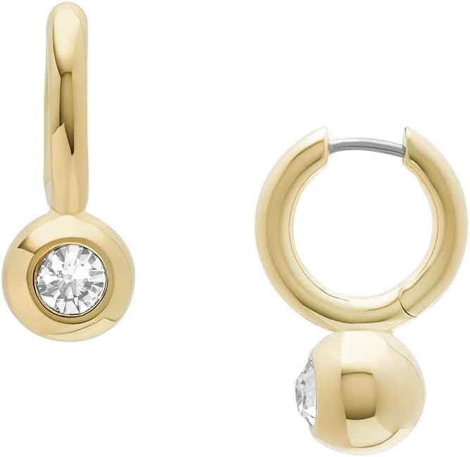Thumbnail 6 de Fossil Damen-Ohrringe aus Sterlingsilber mit Bügelverschluss (goldfarben, poliert)
