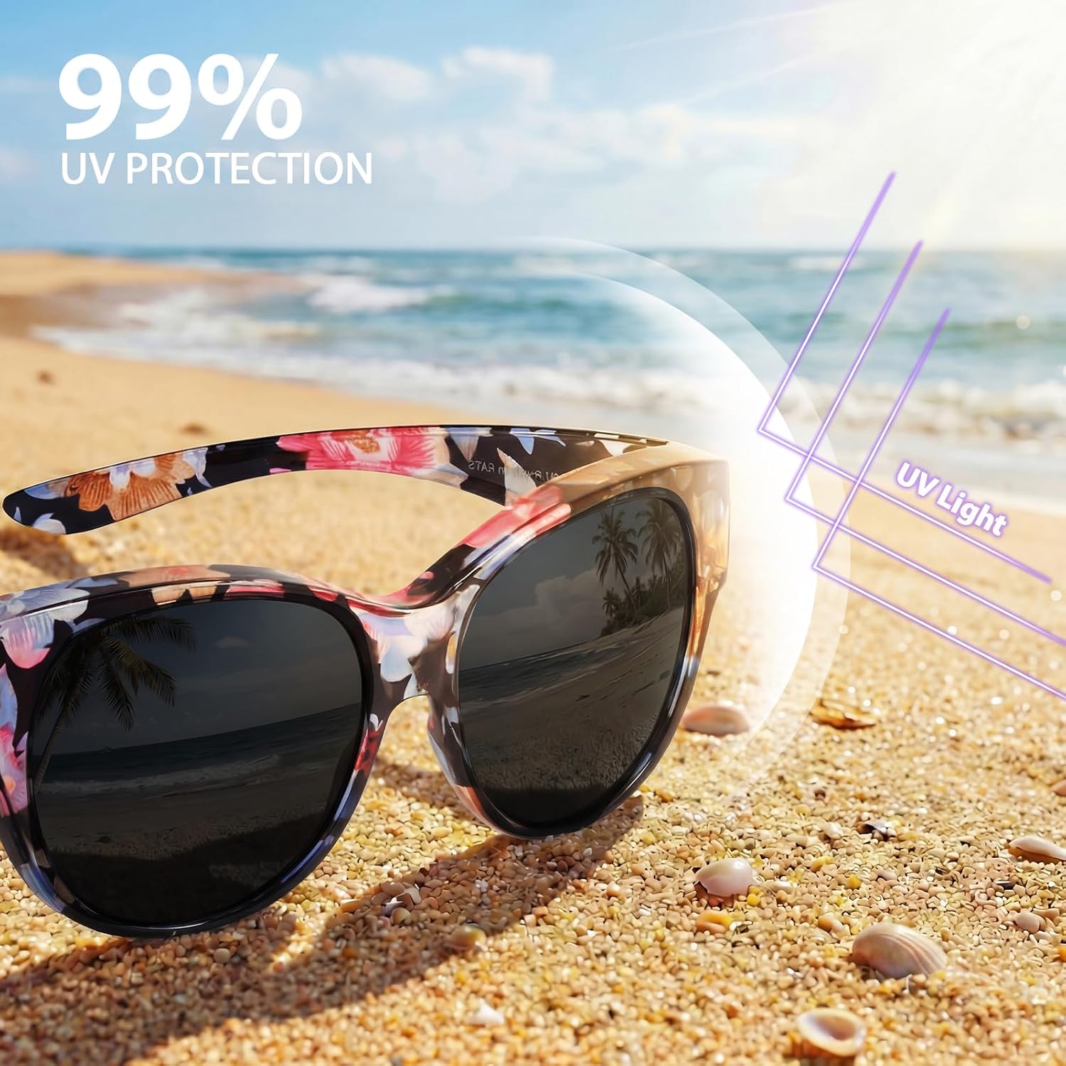 Thumbnail 3 de Myiaur 2 Pack Over Glasses Sunglasses for Women – Polarised, UV400 Protection, Fit Over Design