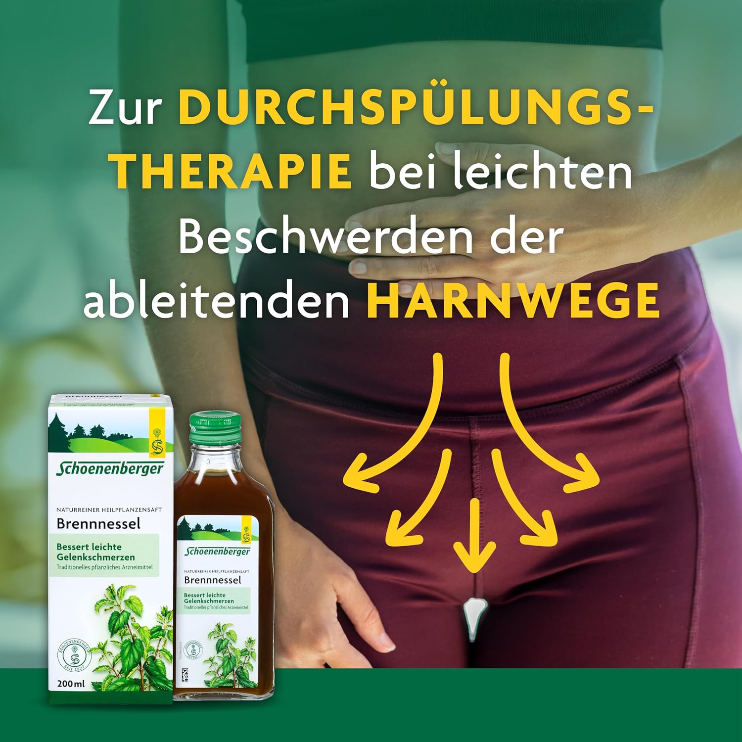 Detalle de Schoenenberger Brennnessel naturreiner Heilpflanzensaft – 3x200 ml Glasflasche