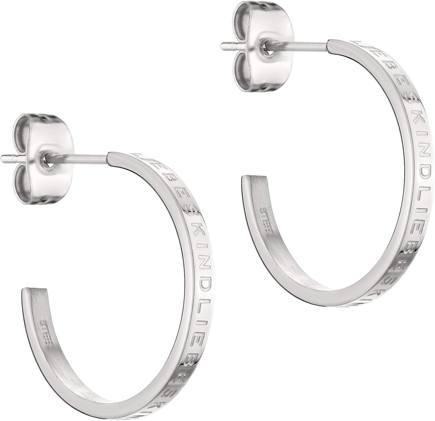 Thumbnail 5 de LIEBESKIND BERLIN Damen Ohrschmuck – Basic Creolen und Earcuffs aus Edelstahl mit Prägung