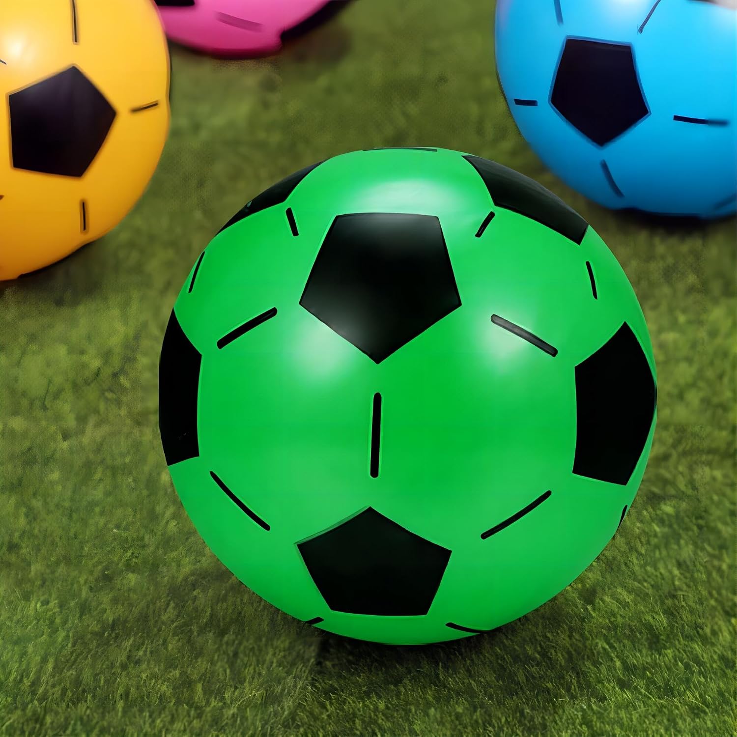 Detalle de Palloncini da calcio in plastica, 12 pezzi, 20 cm – per bambini dai 3 anni