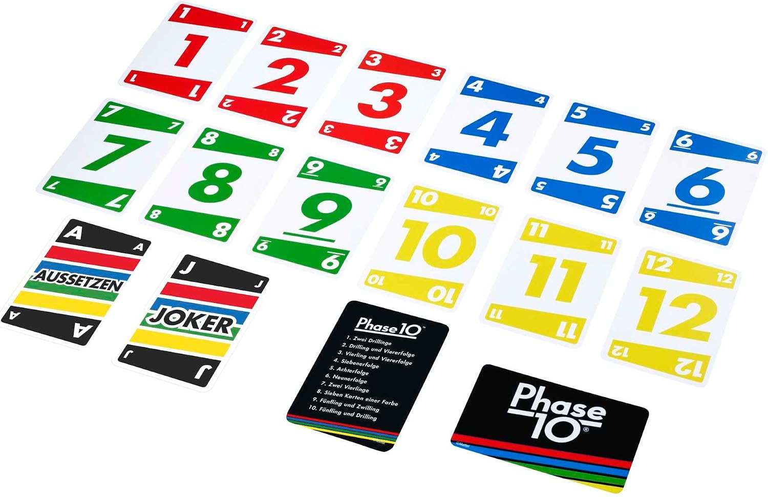 Detalle 2 de Mattel Games Phase 10 Basis Kartenspiel 🎲