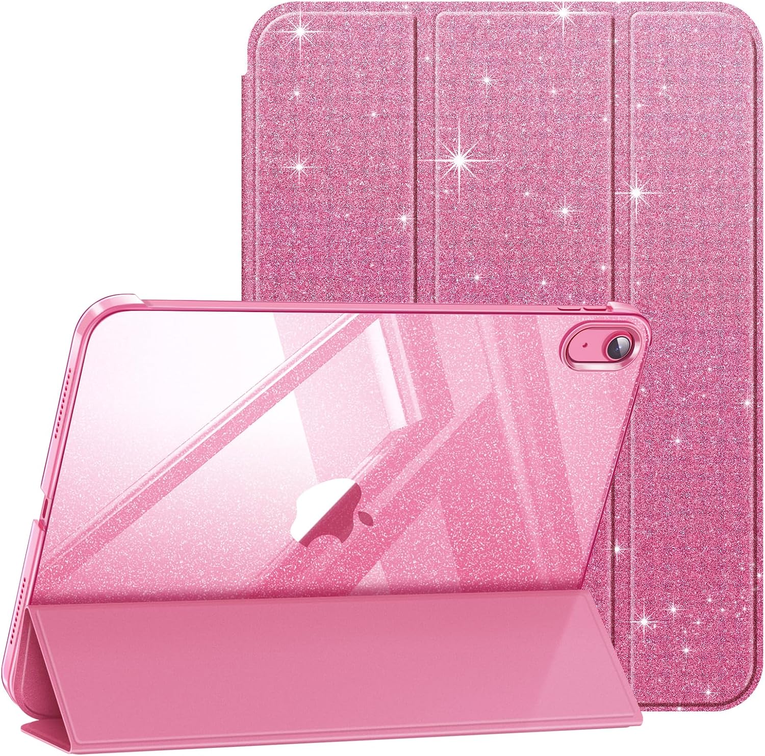 Detalle de FINTIE Schutzhülle für iPad 11. Generation (2025) & iPad 10. Generation (2022) – ultradünnes Case Cover in Glitzer Pink