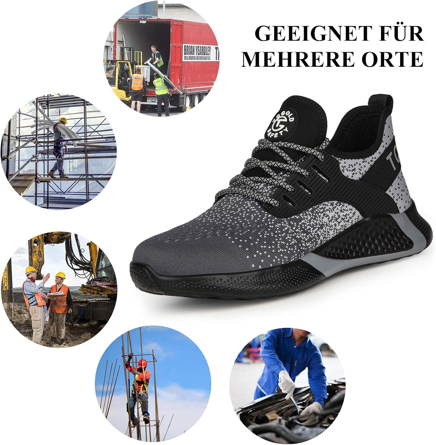 Thumbnail 6 de AONETIGER Sicherheitsschuhe für Arbeit mit 15.000 N