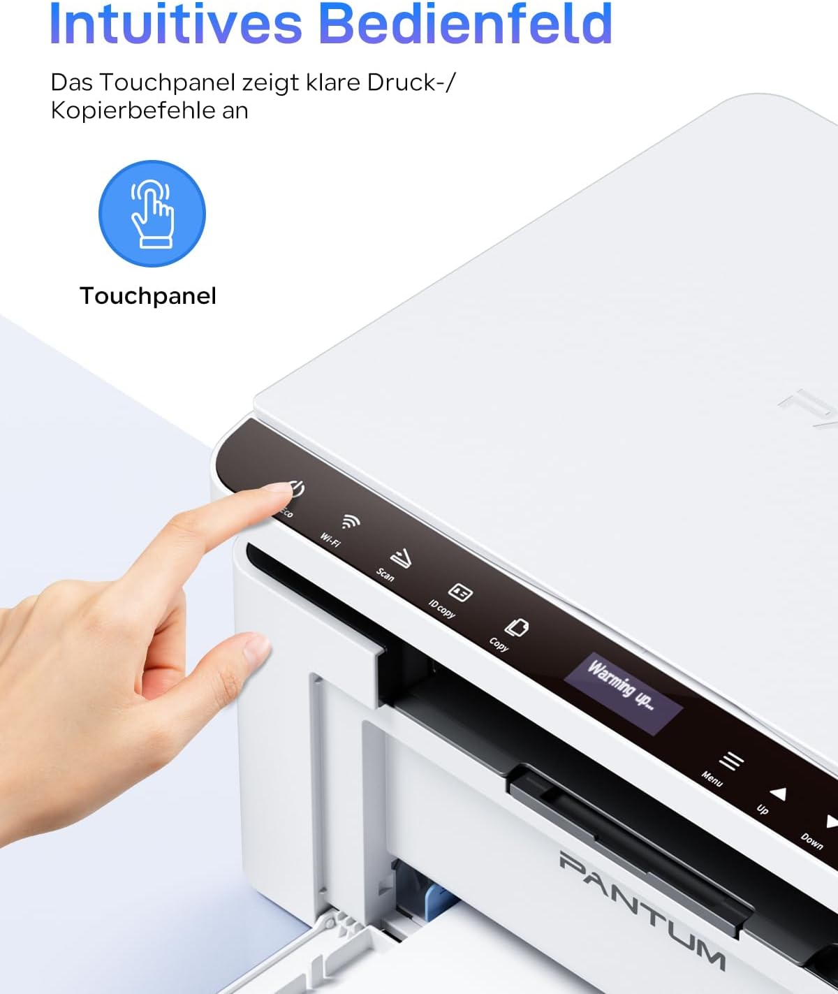 Thumbnail 4 de PANTUM BM2309W Laserdrucker 3-in-1 (Drucken, Scannen, Kopieren) mit WLAN, AirPrint & Mopria