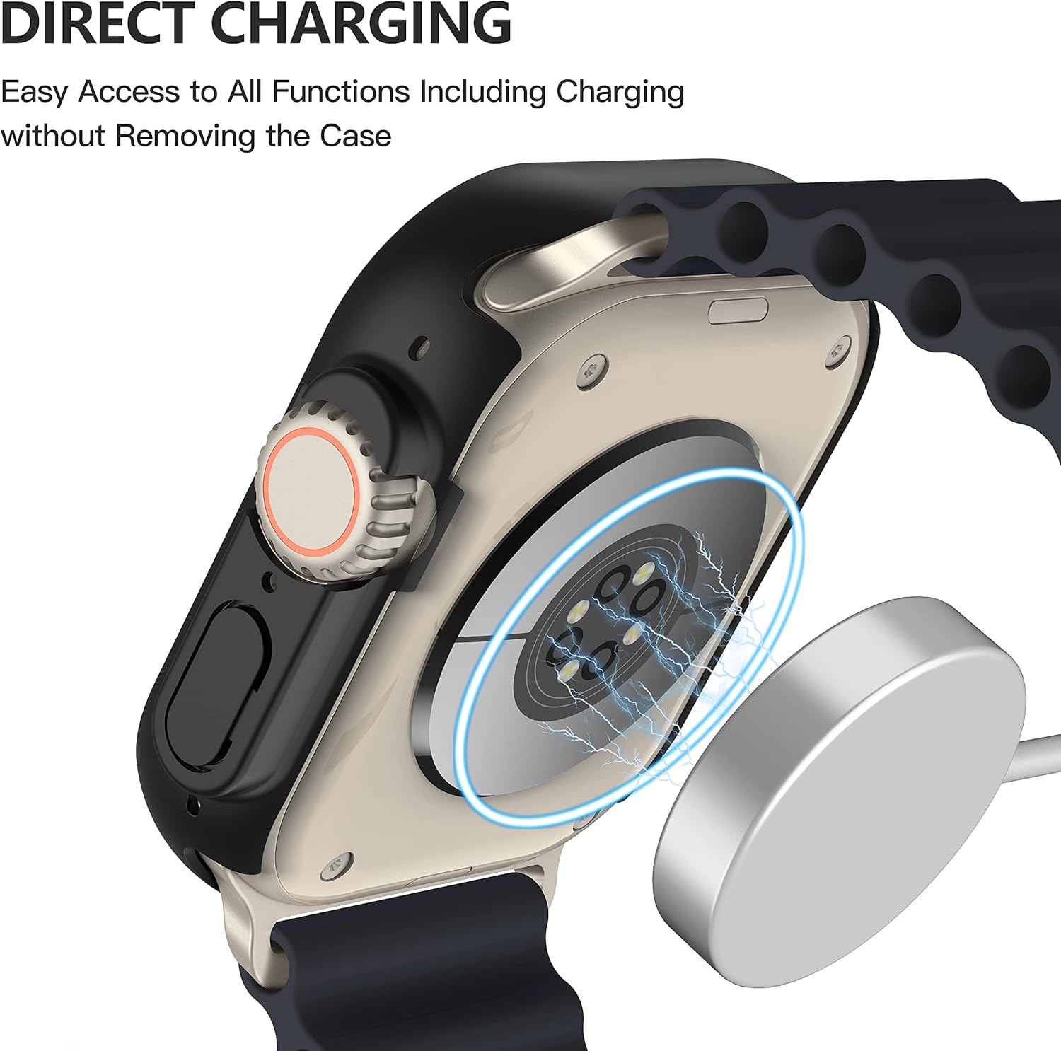 Thumbnail 4 de Misxi 2 Pack Hard PC Case with Built-in Tempered Glass Screen Protector for Apple Watch Ultra 3/Ultra 2/Ultra 49mm