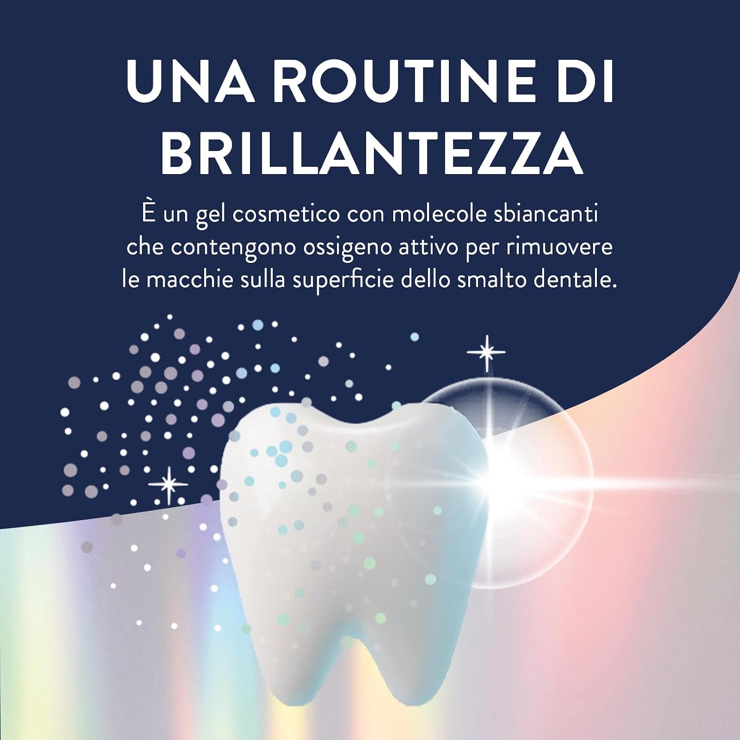 Detalle 2 de Mentadent White Now Beauty Booster: kit gel cosmetico sbiancante da 30 ml per un sorriso più luminoso