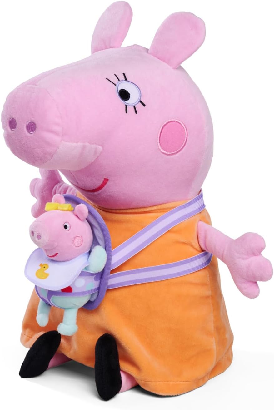 Thumbnail 1 de Simba 109261502 Mummy Pig and Baby Evie Plush Toy, 33 cm