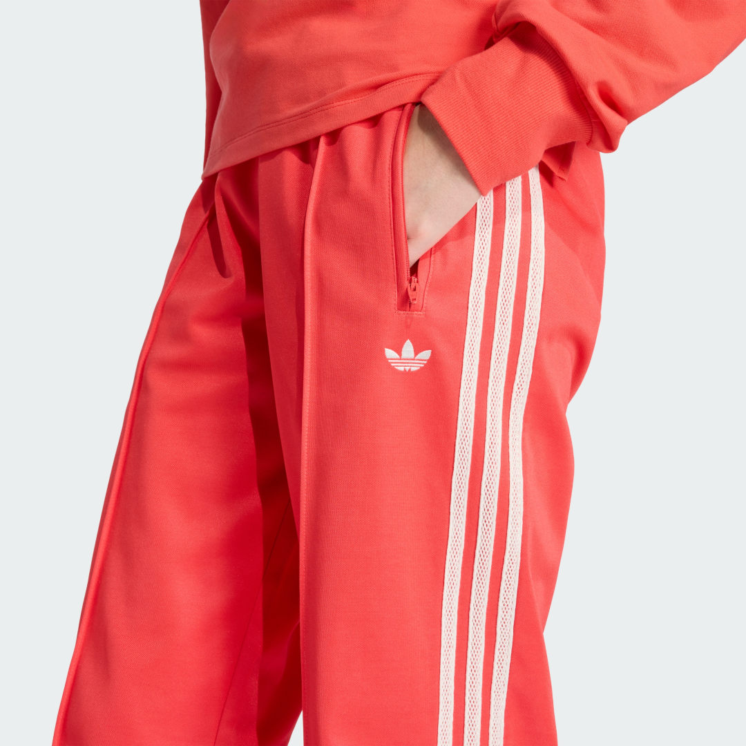 Thumbnail 3 de Pantalón Firebird de Adidas con detalles de crochet tejido — Rojo