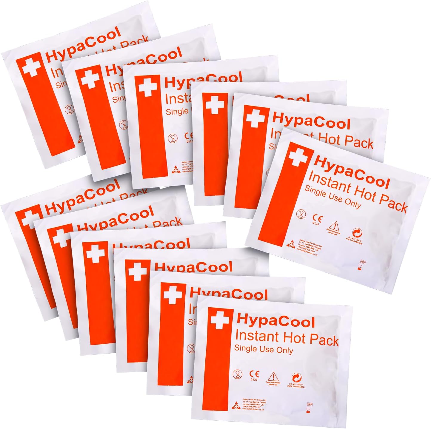 Thumbnail 4 de HypaCool 24-Pack Instant Cold Ice Packs 12.5cm x 15cm for First Aid and Pain Relief