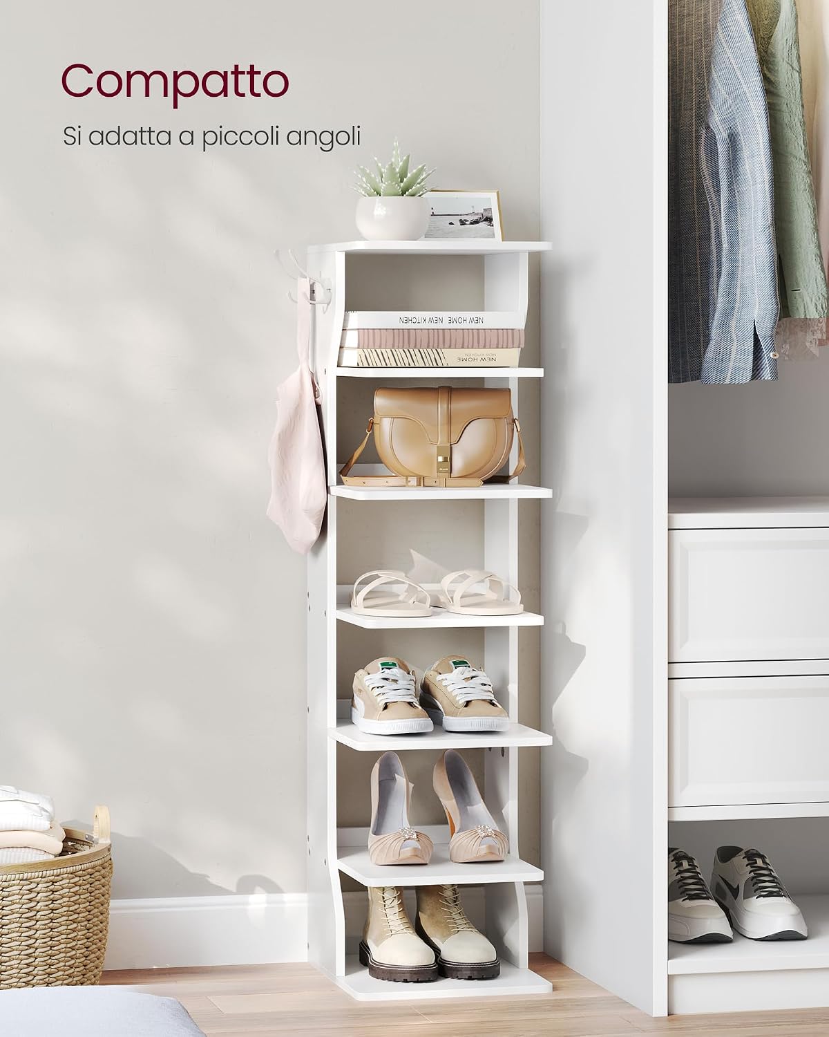 Detalle de VASAGLE LBS200T16 scarpiera a 7 livelli