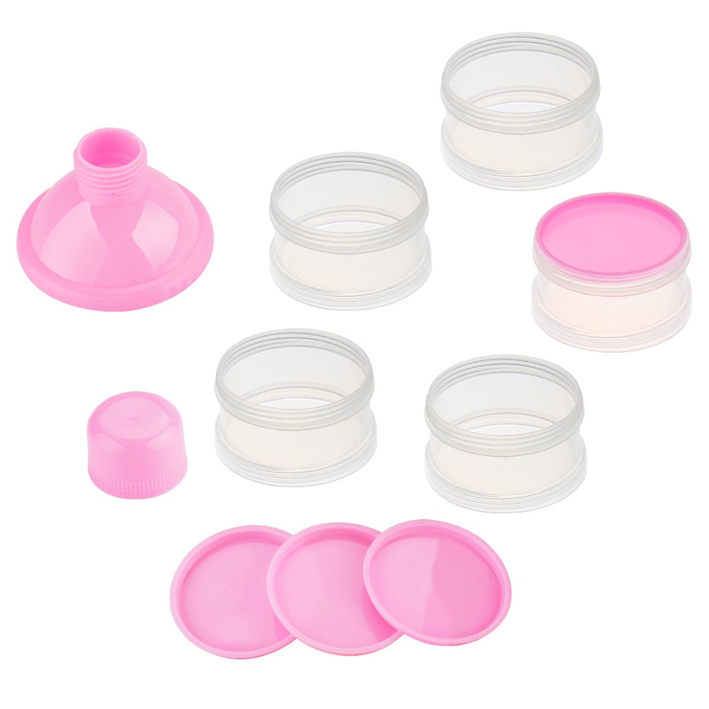 Detalle de Accmor 5-Compartment Formula Dispenser, Stackable BPA-Free PP Container