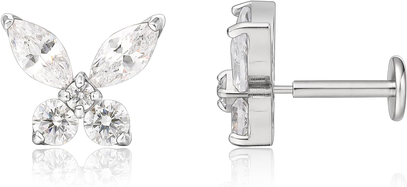 Detalle 2 de Limerencia 18G Titan Tragus Piercing Labret Stecker