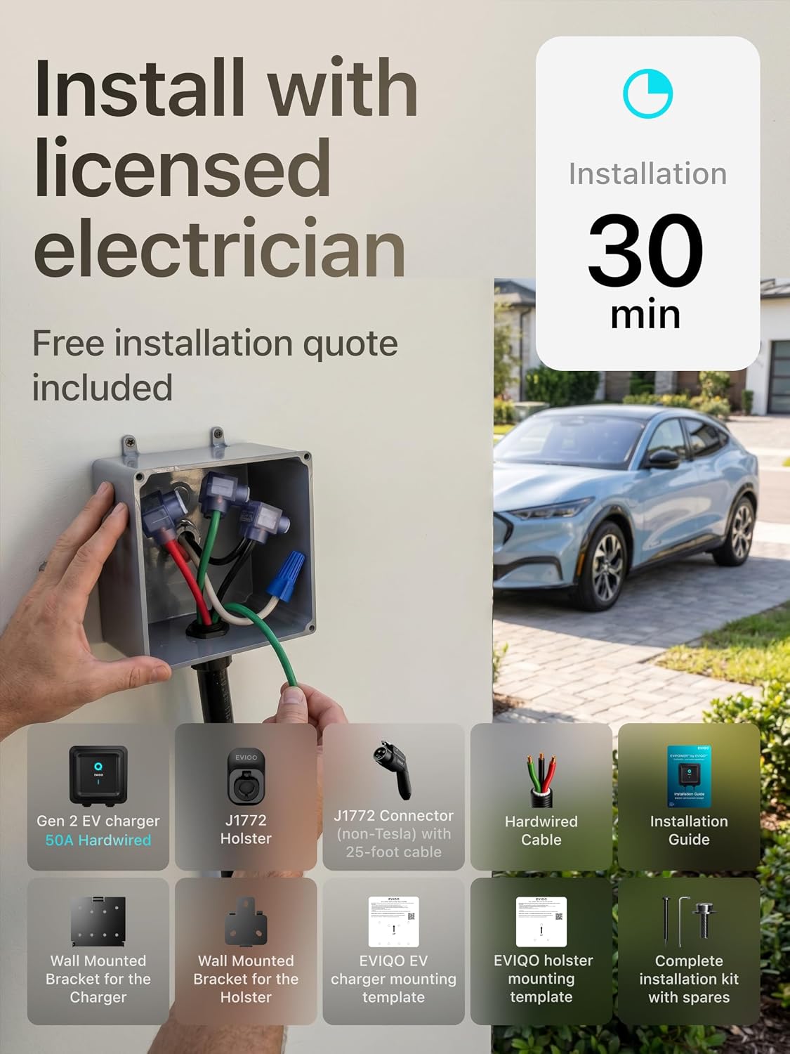 Thumbnail 4 de EVIQO Level 2 EV Charger 48 Amp 240V