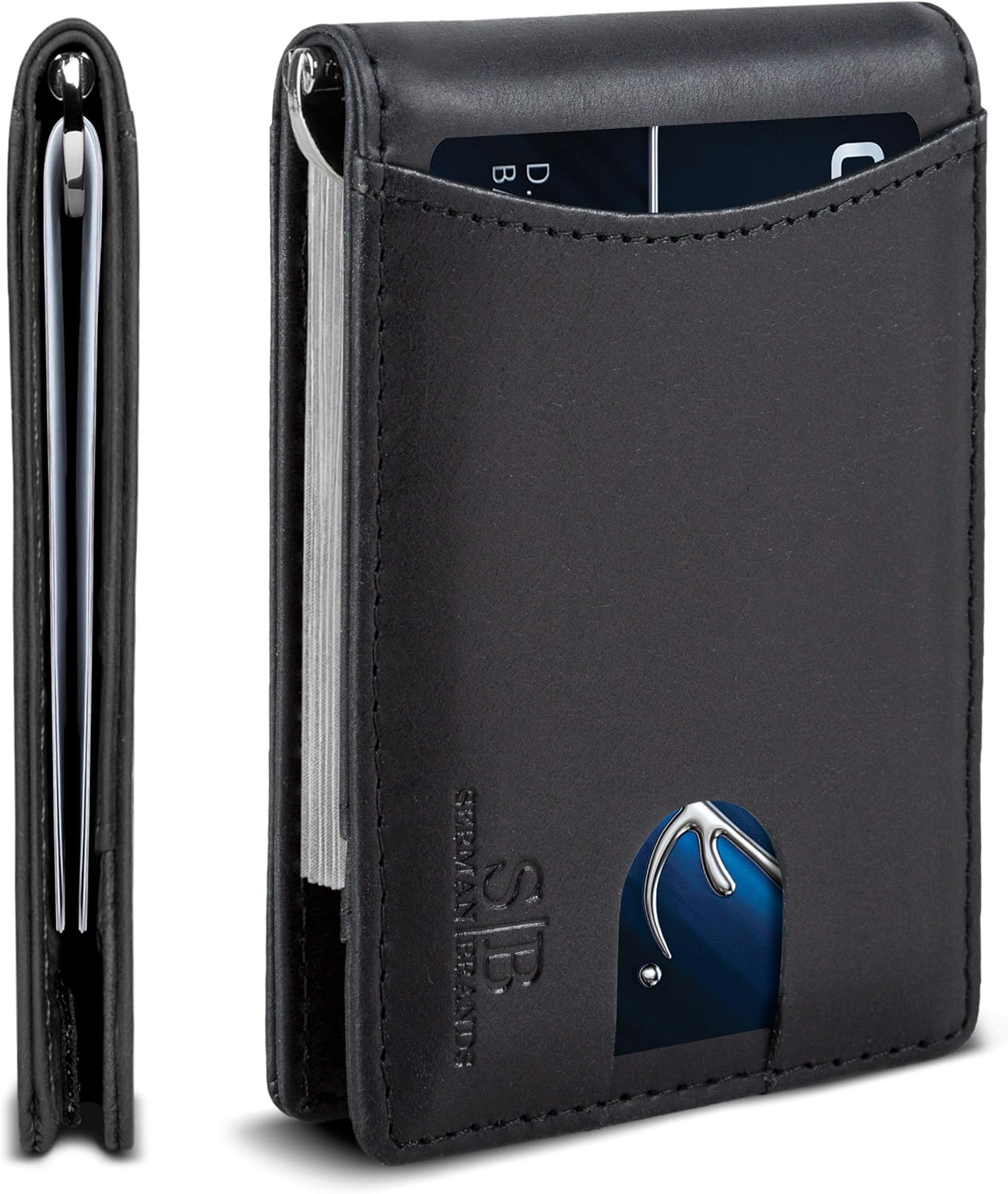 Detalle de SERMAN BRANDS Slim RFID Bifold Wallet 3.9"