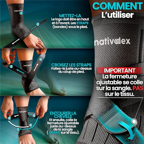 Thumbnail 6 de NativoDex Chevillère Entorse: Attelle de maintien pour cheville – confort et stabilité