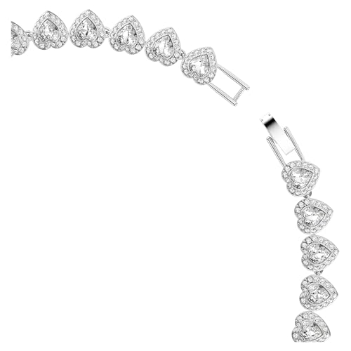 Thumbnail 2 de Swarovski Ariana Grande x Collana Tennis: gioiello con pavé di cristalli Cry a forma di cuore, placcatura rodio