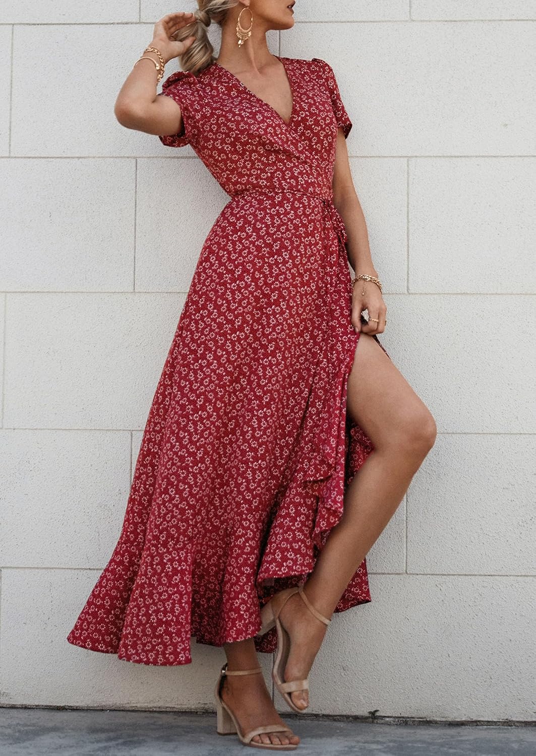 Thumbnail 5 de PRETTYGARDEN Boho Floral Maxi Dress