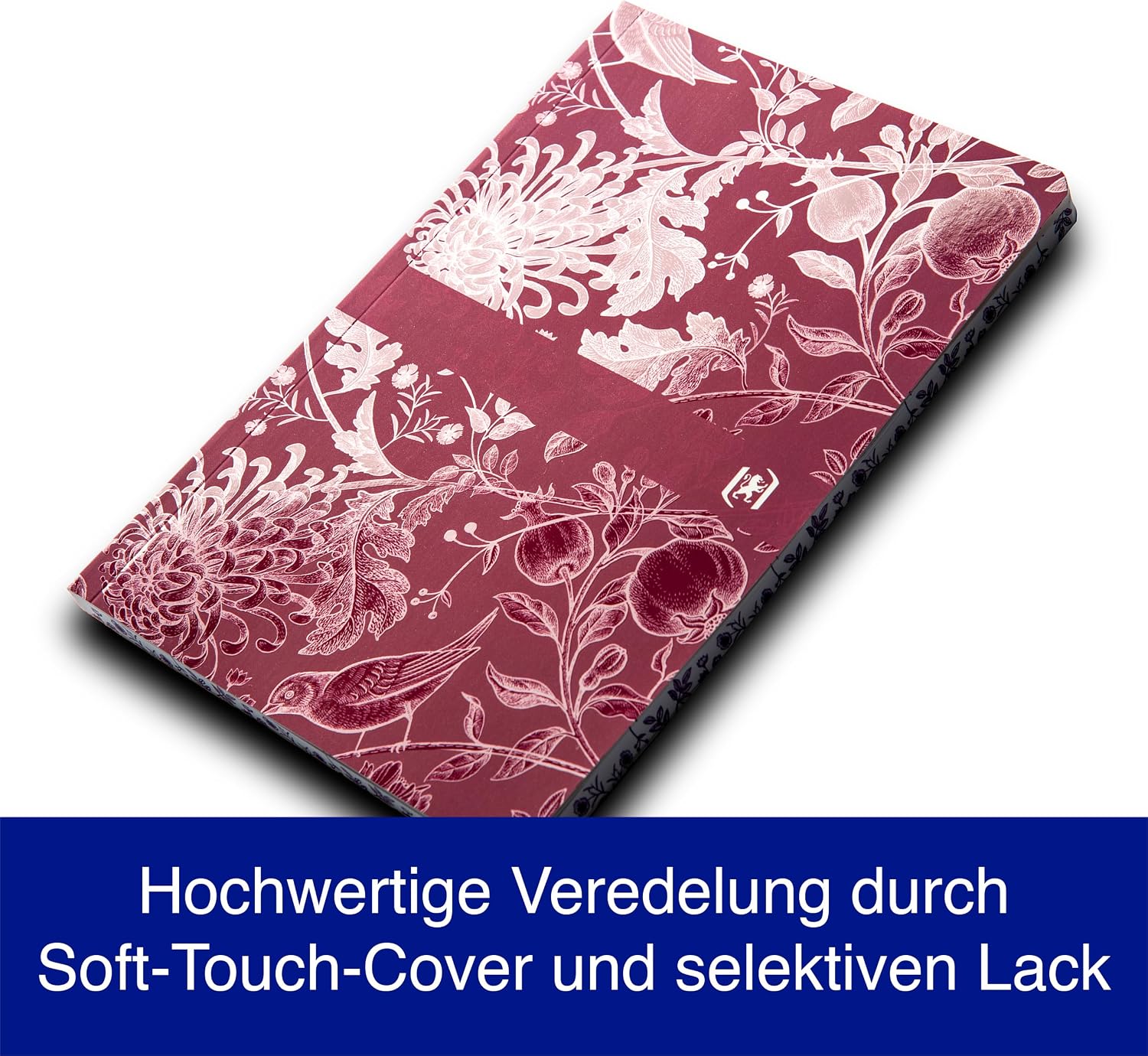 Detalle de Oxford Romance Notizbuch B5 – 5er-Set, liniert, 160 Seiten, Softcover mit Glanzdetails und farbigem Schnitt (4 Motive)