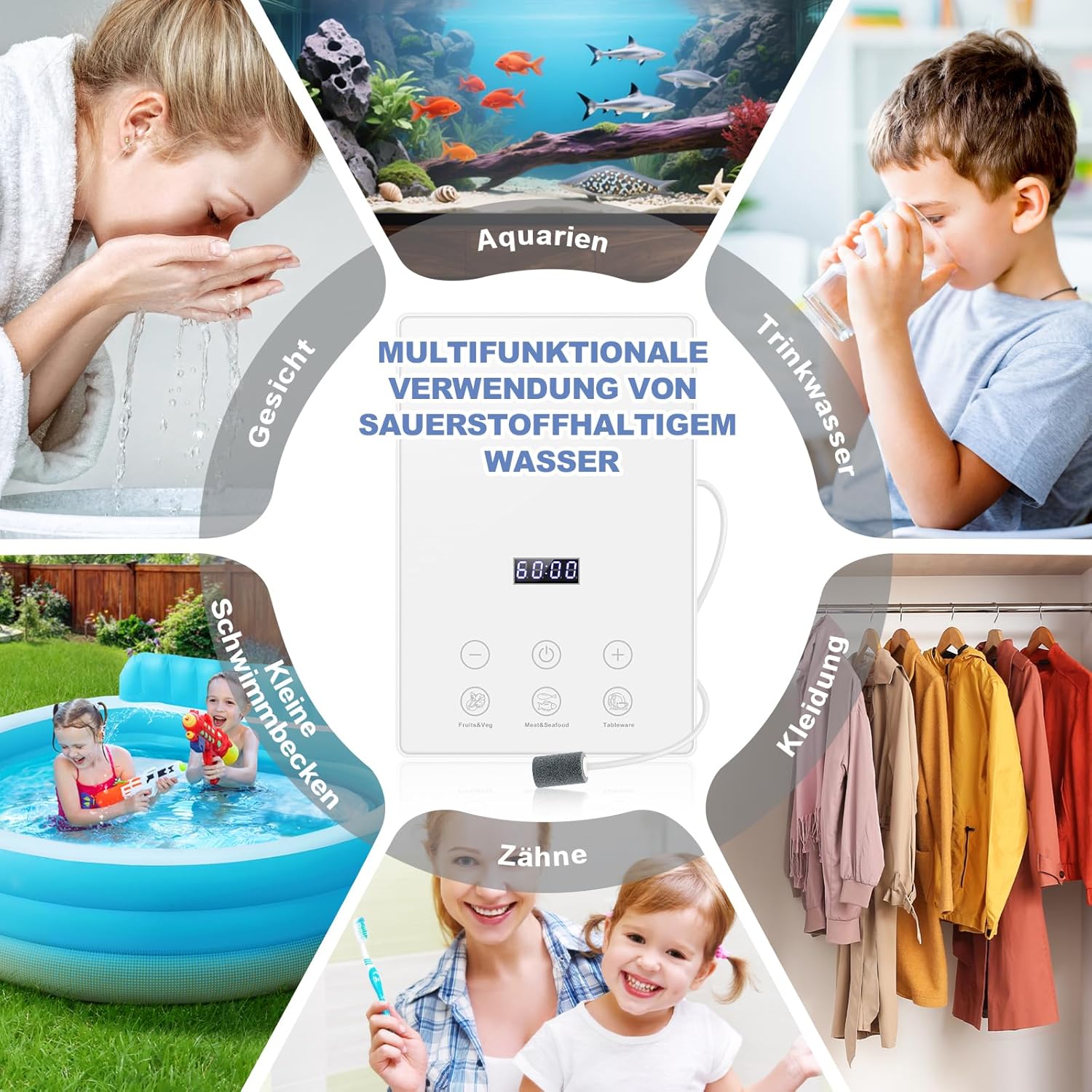 Thumbnail 3 de ICARE Ozongenerator für Wasser mit 1000 mg/h, 60-Minuten-Timer und drei Modi