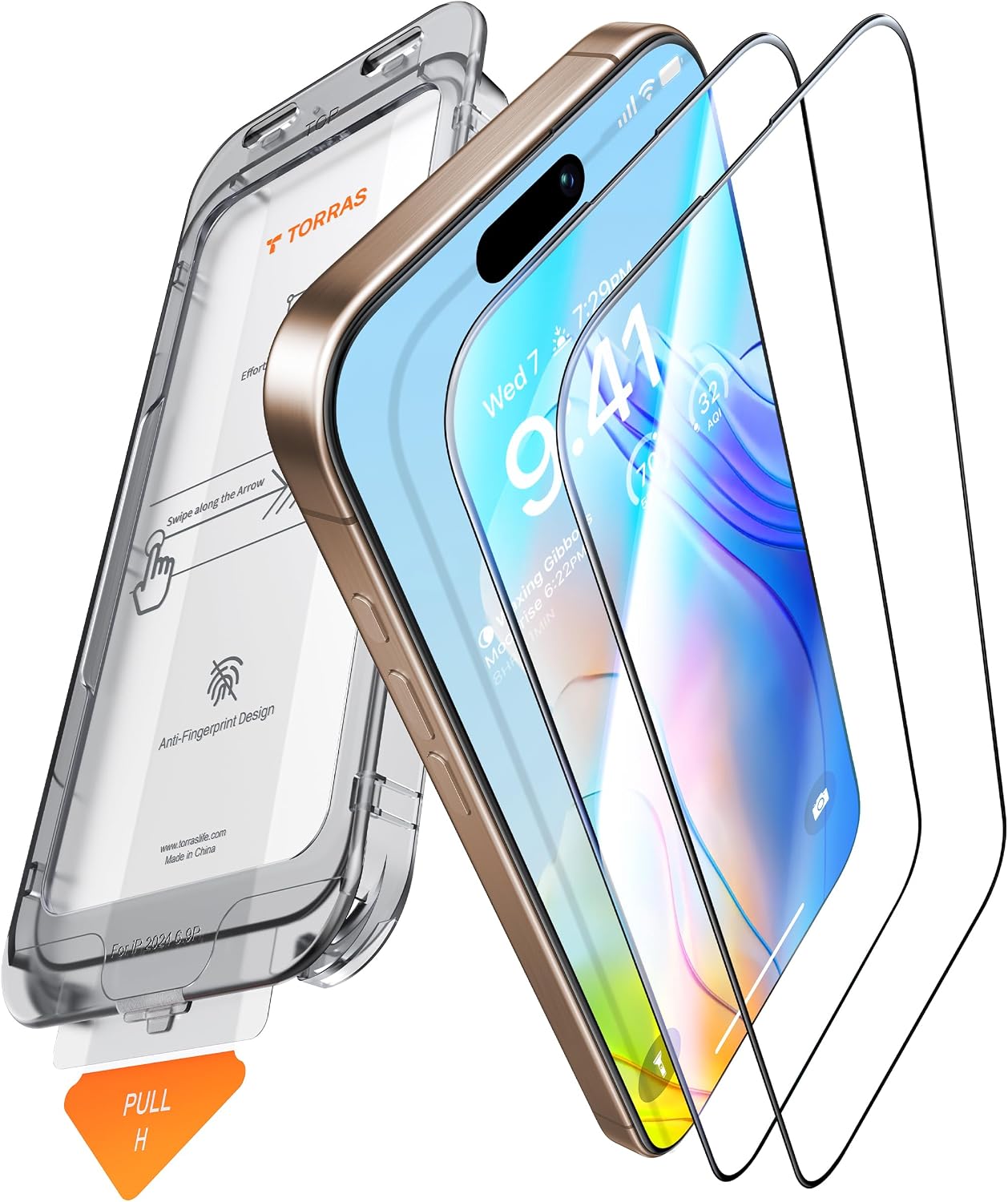 Detalle de TORRAS iPhone 16 Pro Schutzfolie 2 Stück