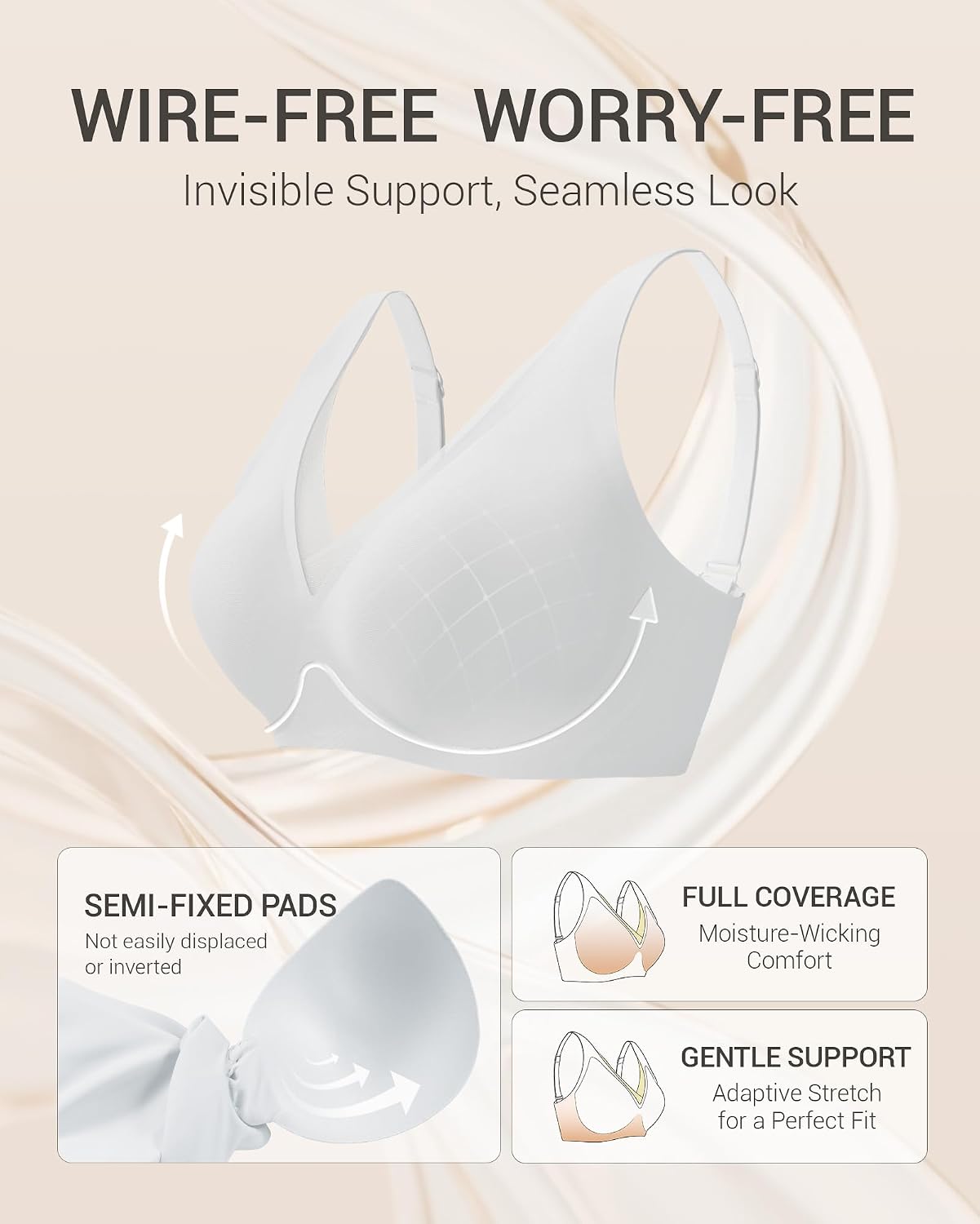 Thumbnail 4 de Gailife Wireless Plunge Bra